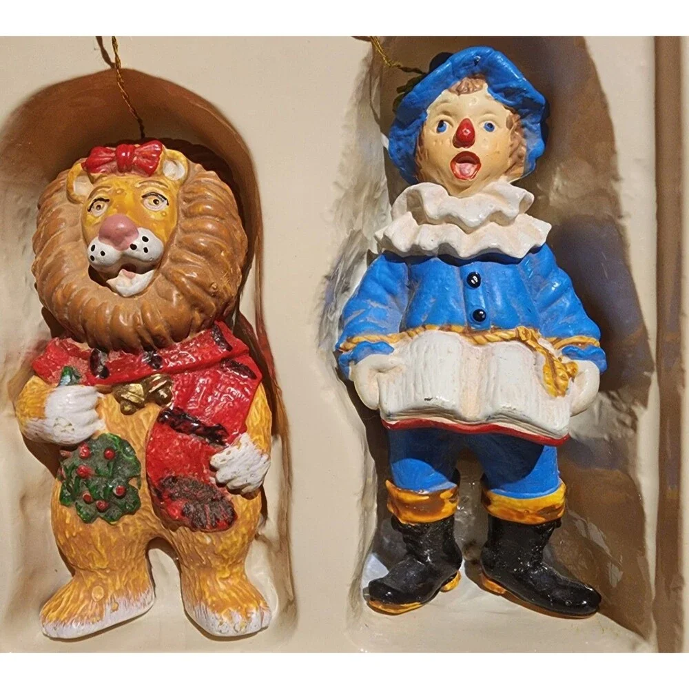 Wizard Of Oz Christmas Ornaments Kurt Adler 4pc Vtg 90’s Santa's World #H1389